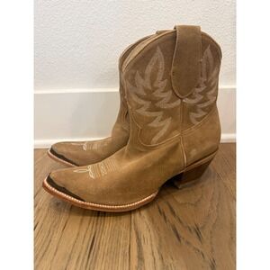Idyllwind Miranda Lambert Tan Suede Western Cowboy Boots Booties Womens 11B